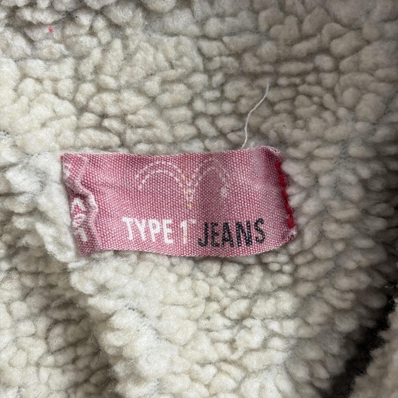 Levi's Type 1 Jeans Yuji Itadori Anime Jacket Mens Large Blue Sherpa Denim - Picture 3 of 11